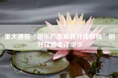 重大通报“微乐广东麻将开挂教程”附开挂脚本详细步