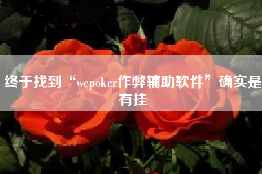 终于找到“wepoker作弊辅助软件”确实是有挂