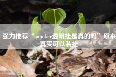 强力推荐“aapoker透明挂是真的吗”原来真实可以装挂 强力推荐“aapoker透明挂是真的吗”原来真实可以装挂