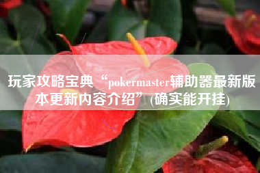 玩家攻略宝典“pokermaster辅助器最新版本更新内容介绍”(确实能开挂)