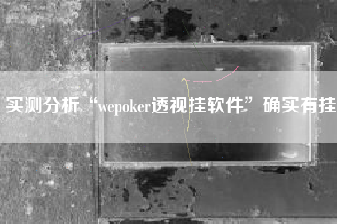 实测分析“wepoker透视挂软件”确实有挂 实测分析“wepoker透视挂软件”确实有挂