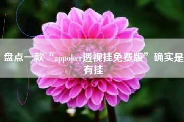 盘点一款“appoker透视挂免费版”确实是有挂 盘点一款“appoker透视挂免费版”确实是有挂